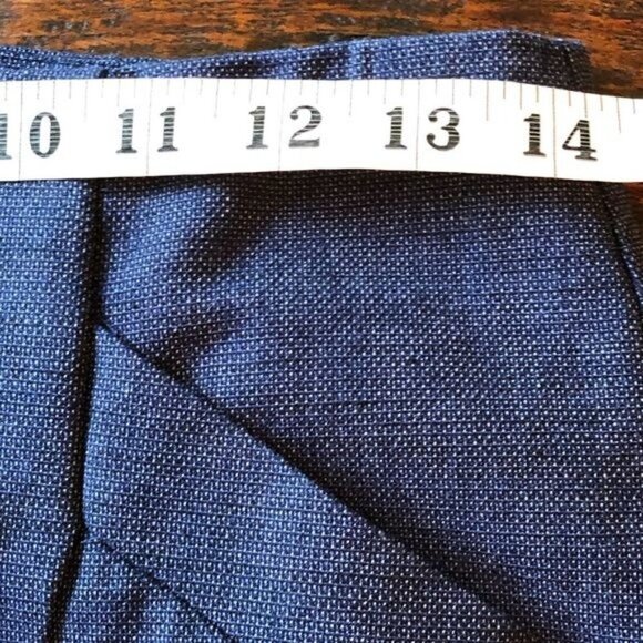 LOFT Tulip Skirt In Blue Summer Weave, Sz 2 - Picture 6 of 8